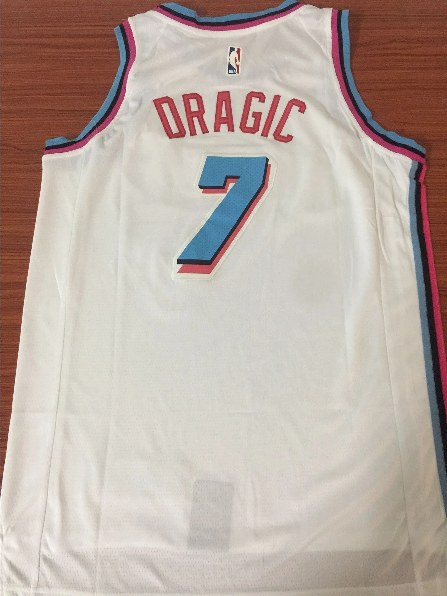 Men 7 Goran Dragic Jersey City Edition White Miami Heat Swingman Fanatics