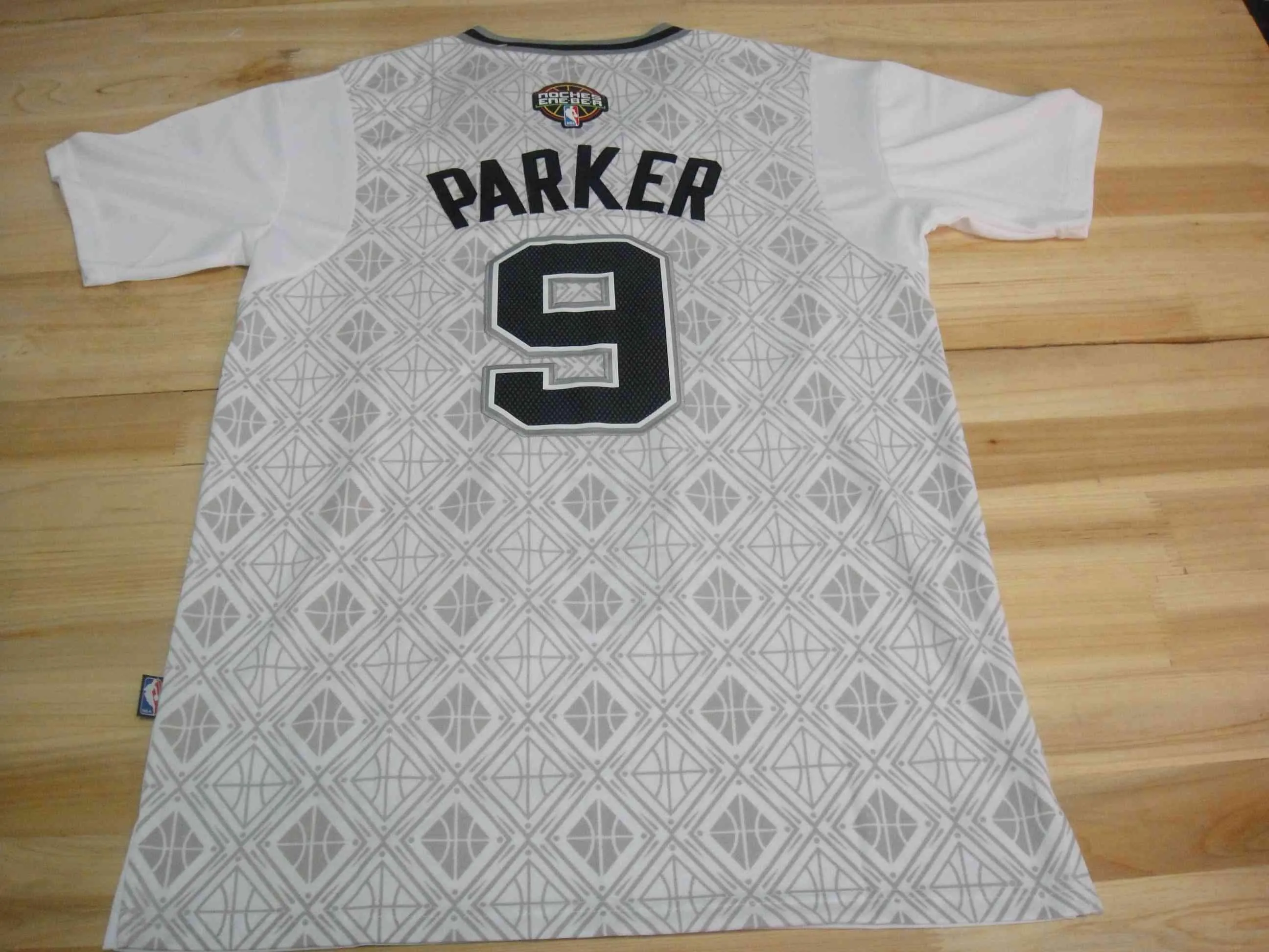 Men 9 Tony Parker Jersey Grey San Antonio Spurs Swingman Fanatics