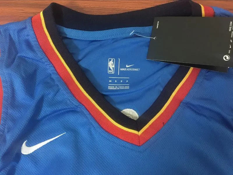 Men OKC 13 Paul George Jersey Blue Oklahoma City Thunder Swingman Fanatics