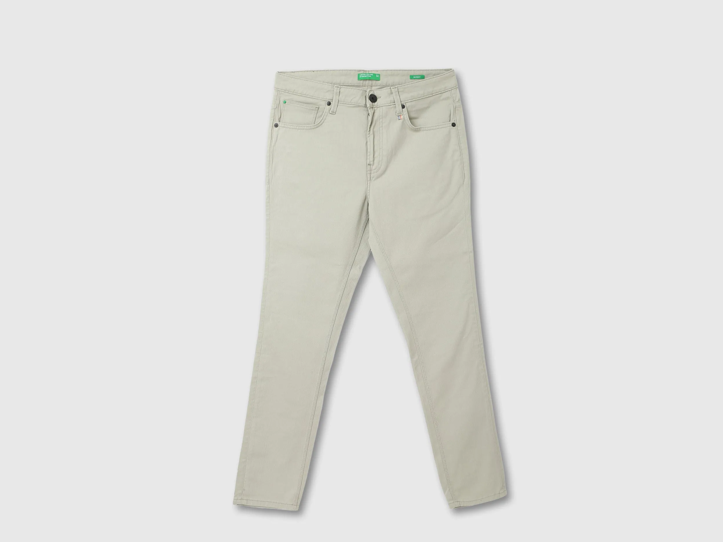Mens Cropped Solid Jeans