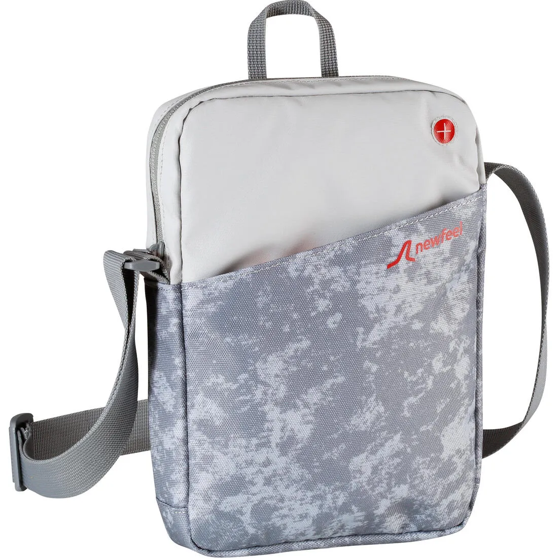 Mini shoulder bag - grey/pink