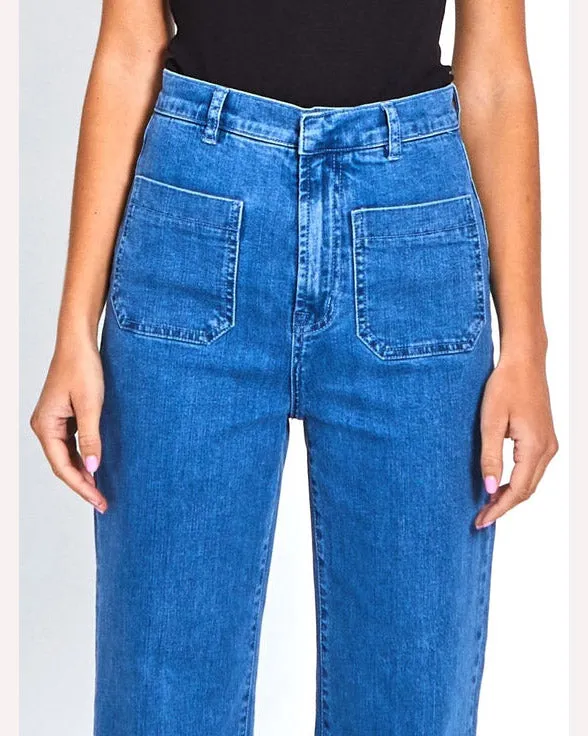 Monaco Jeans Milan Wide Leg Jean - Blue