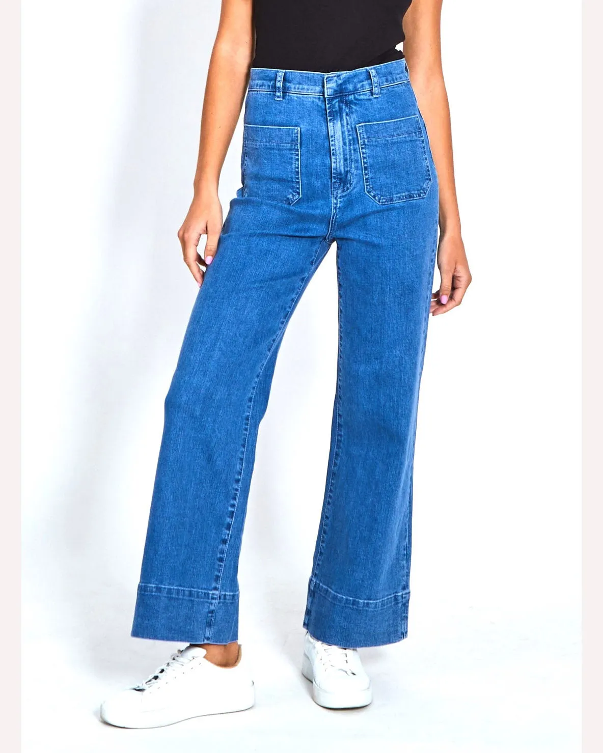 Monaco Jeans Milan Wide Leg Jean - Blue
