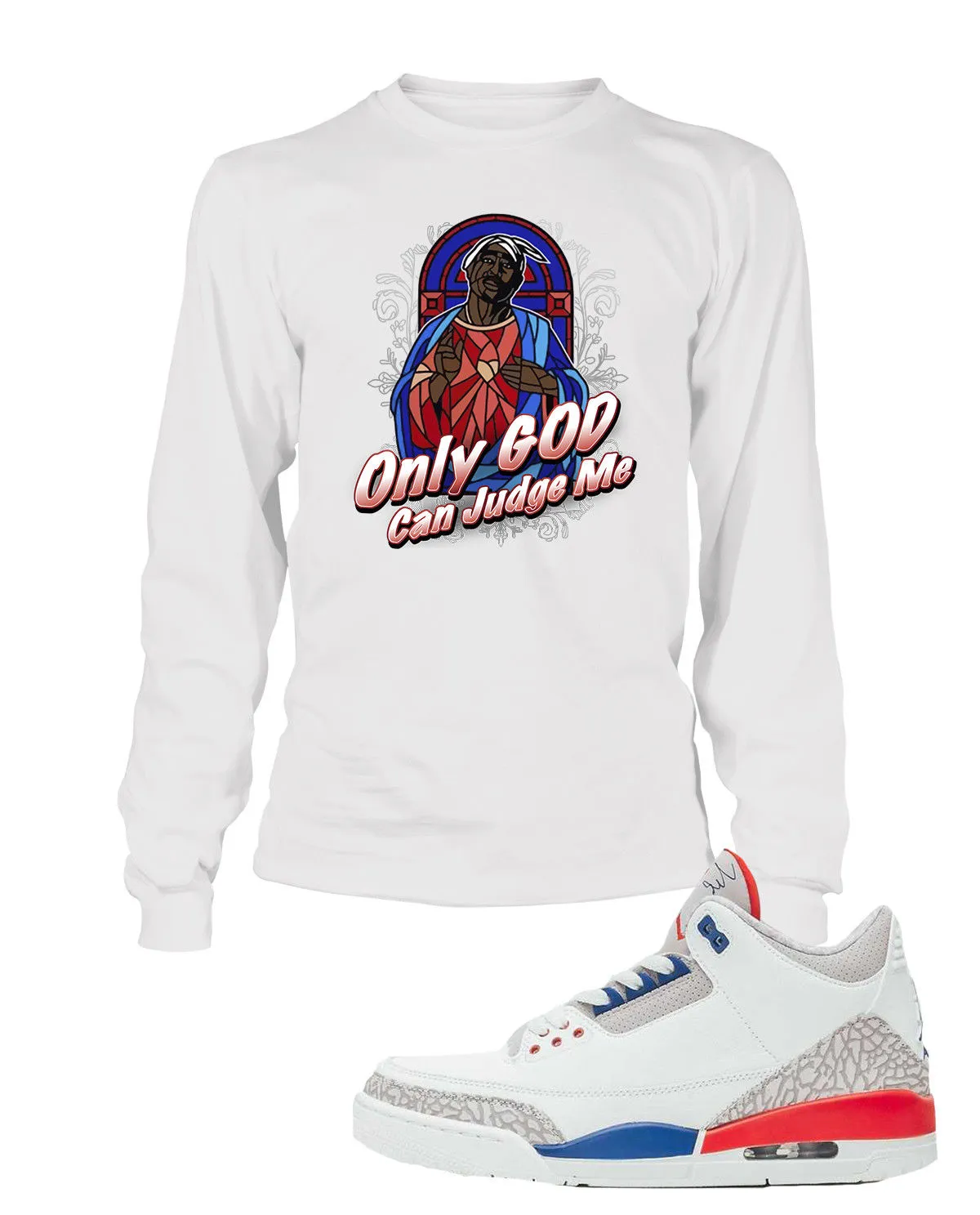 New 2Pac Graphic T Shirt to Match Retro Air Jordan 3 Shoe