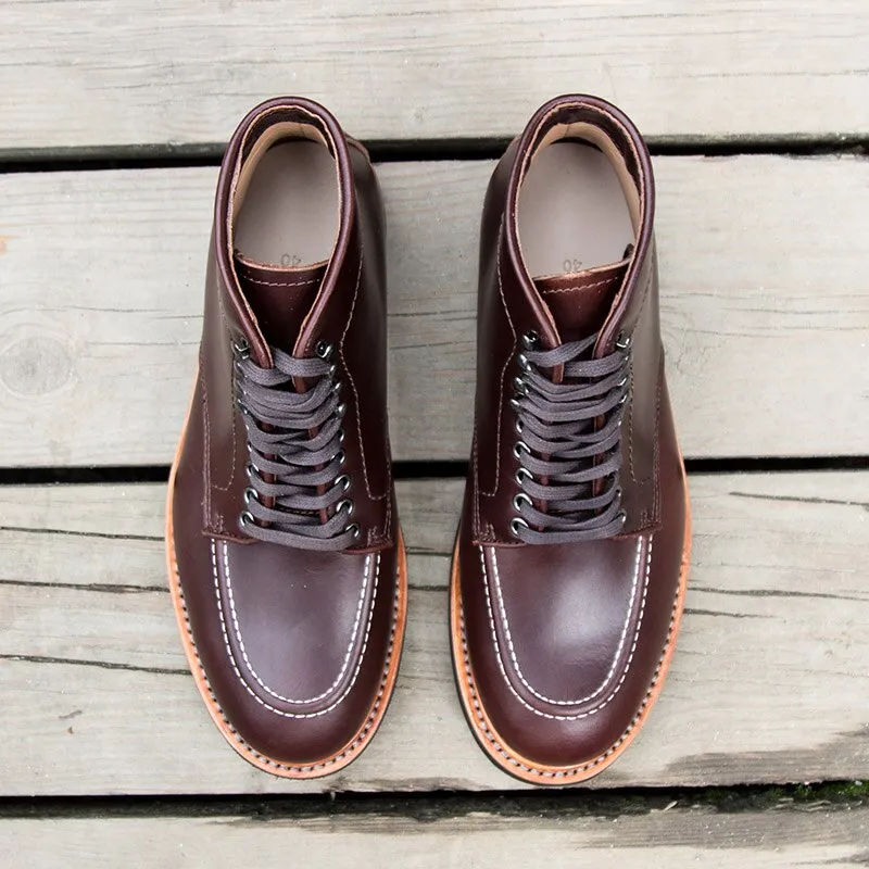 New handmade boots men leather