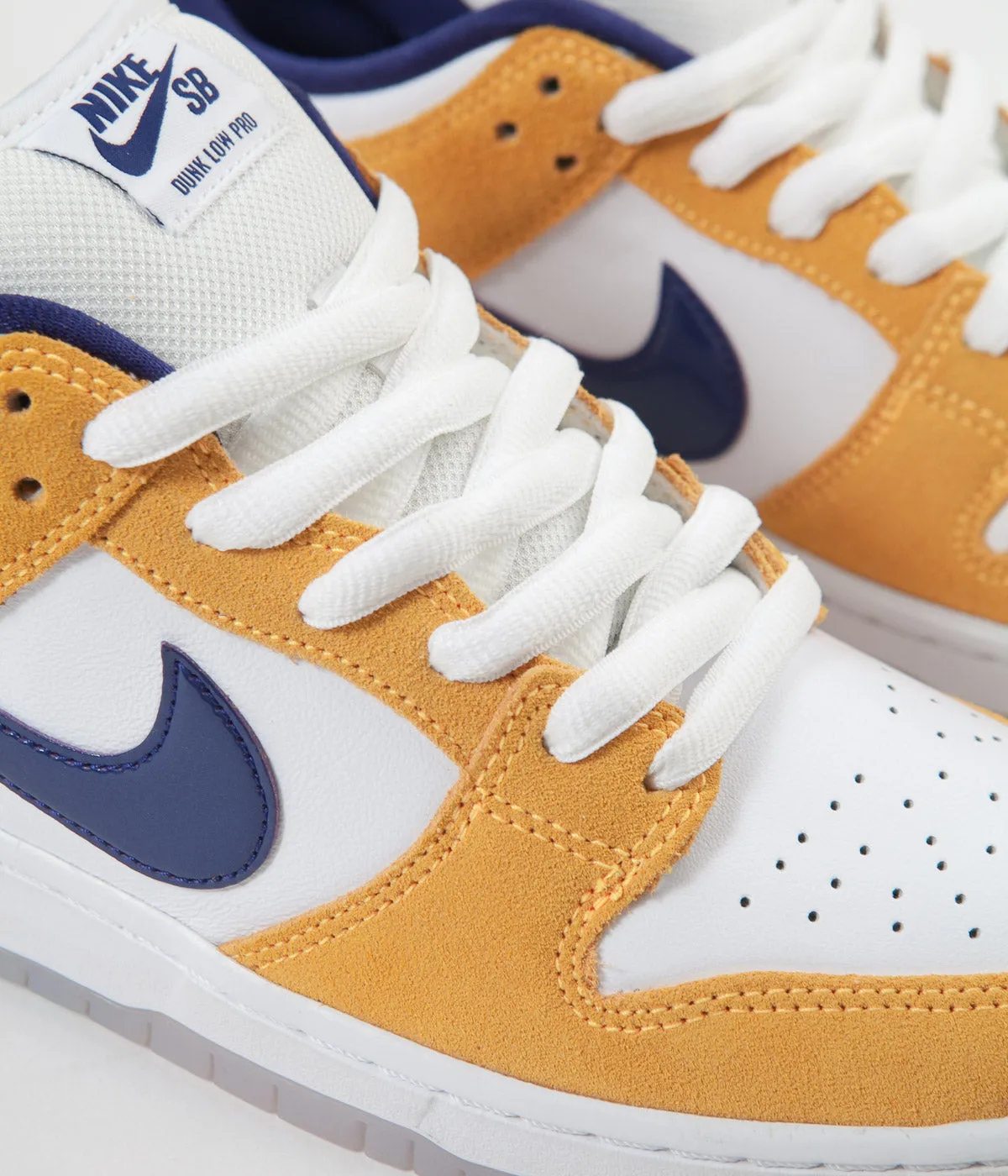 Nike SB Dunk Low Pro Shoes - Laser Orange / Regency Purple - Laser Orange