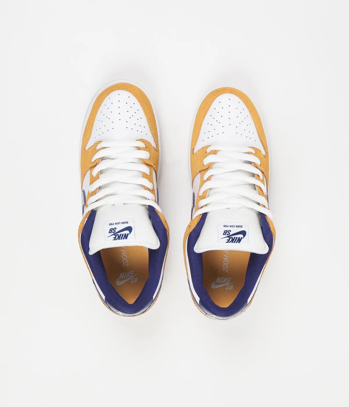 Nike SB Dunk Low Pro Shoes - Laser Orange / Regency Purple - Laser Orange