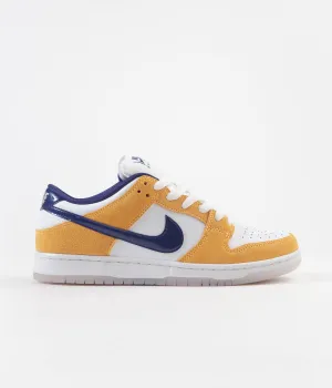 Nike SB Dunk Low Pro Shoes - Laser Orange / Regency Purple - Laser Orange