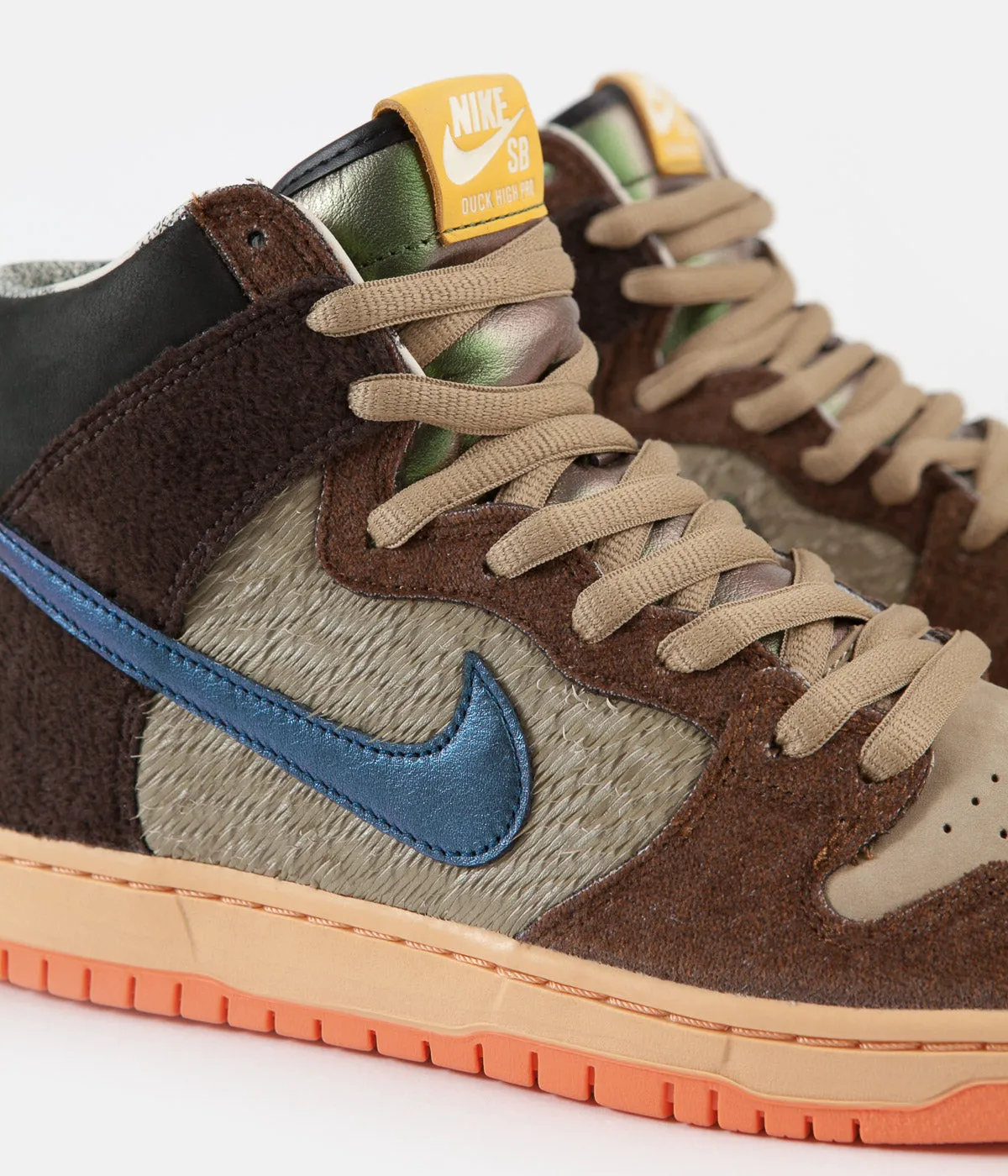 Nike SB x Concepts Dunk High Pro 'Turdunken' Shoes - Rattan / Baroque Brown - Parachute Beige