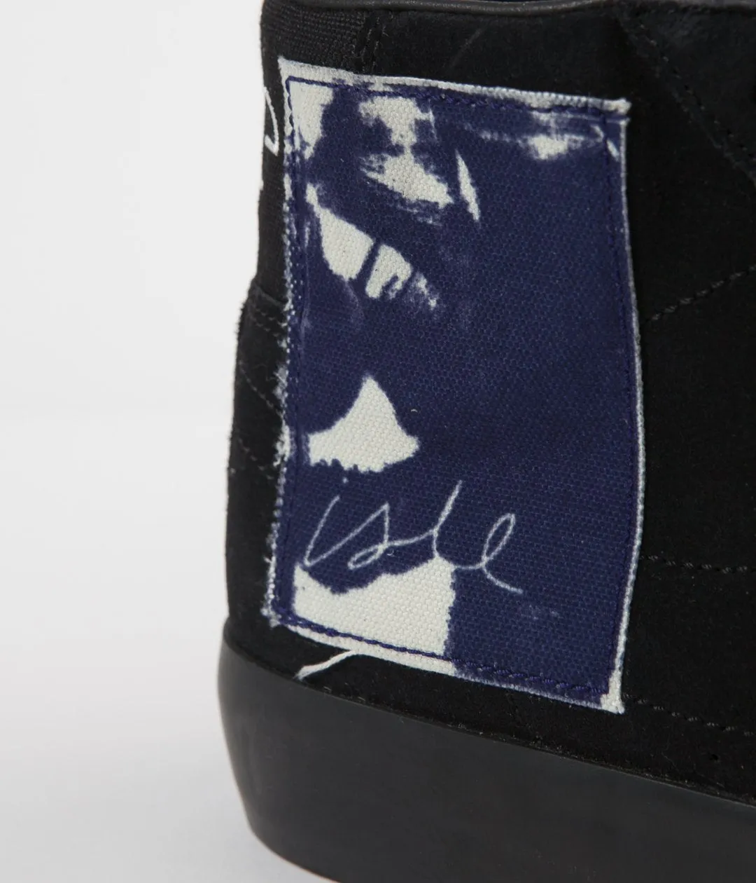 Nike SB x Isle Blazer Mid Shoes - Black / Black - Sail - Blue Void