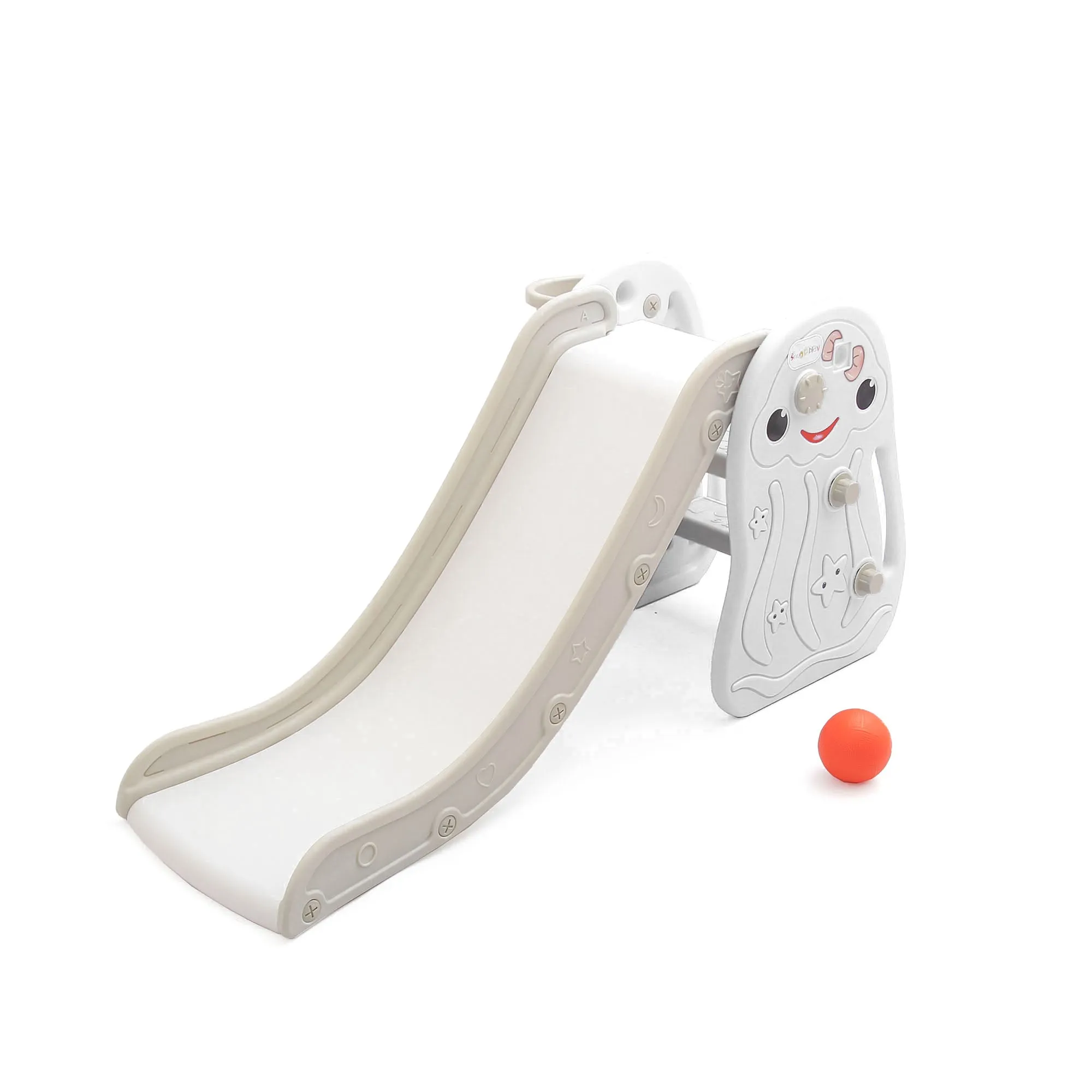Octopus Kids Slide with Basketball Hoop | 2 in 1 Mini Baby Slide