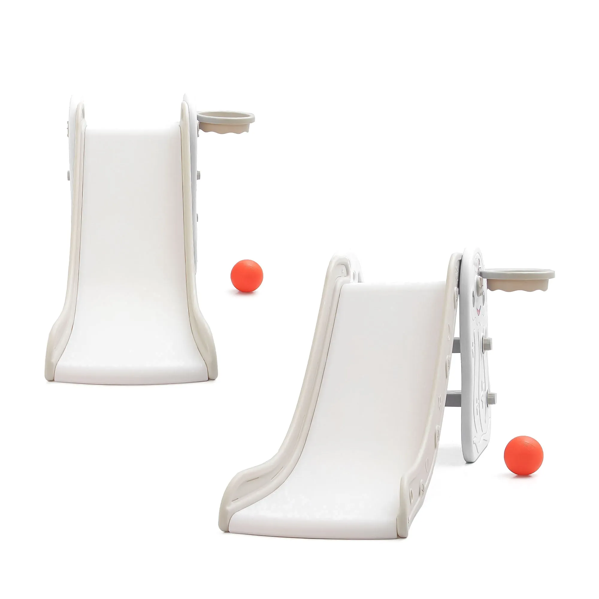 Octopus Kids Slide with Basketball Hoop | 2 in 1 Mini Baby Slide