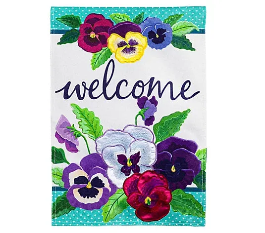 Pansy Garden Garden Flag