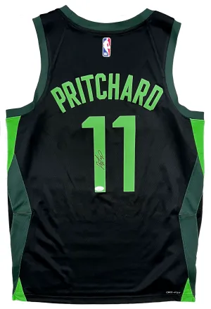Payton Pritchard Celtics Signed 2024 Authentic Nike City Edition Jersey JSA