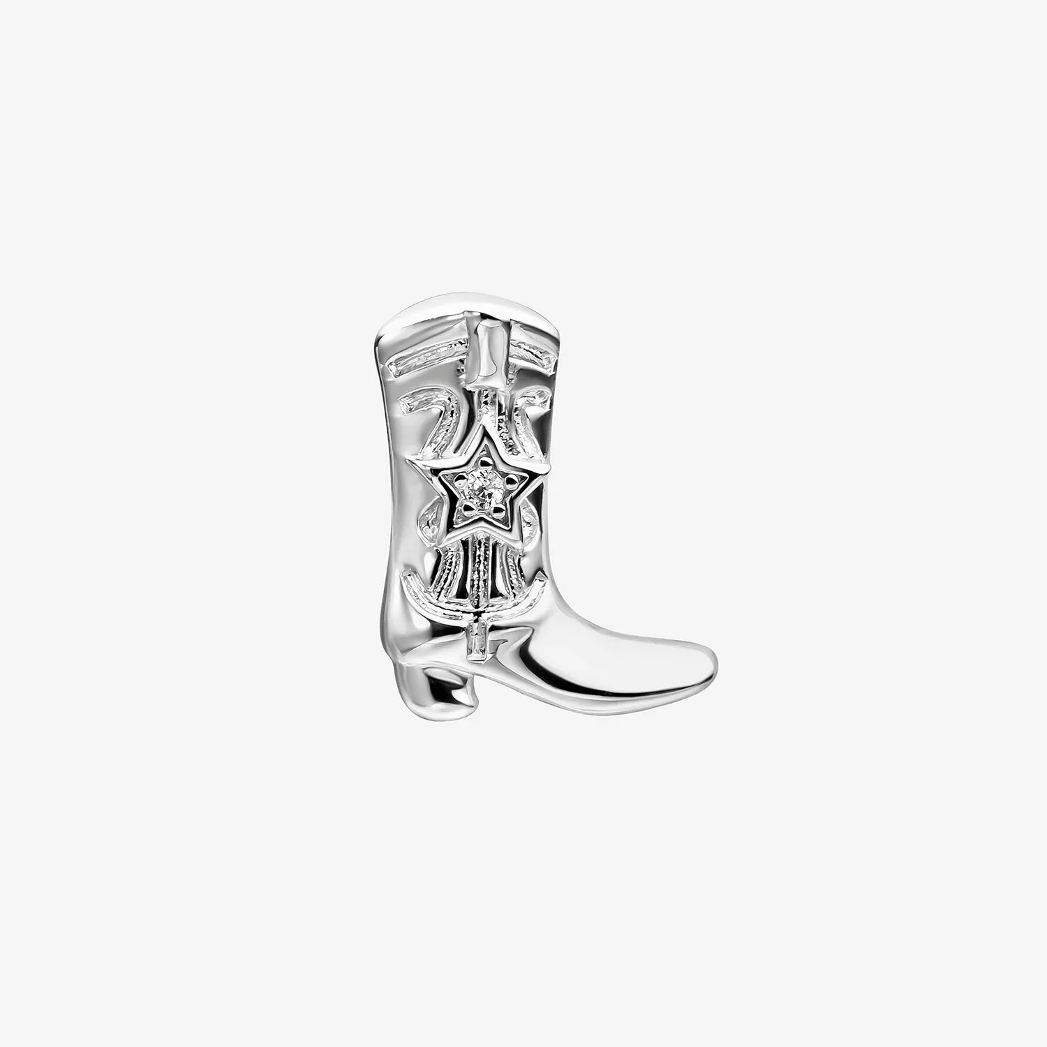 PENDIENTE PIERCING PLATA FASHION BOOTS