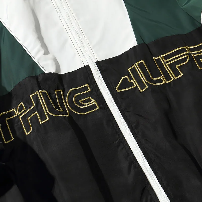 "4LIFE" Veste coupe vent Rouge streetwear - URB1™