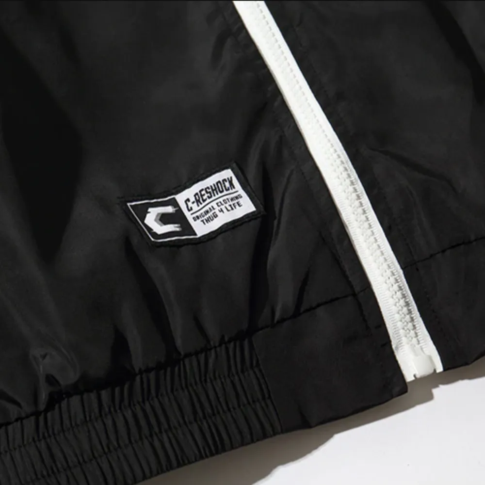 "4LIFE" Veste coupe vent Rouge streetwear - URB1™