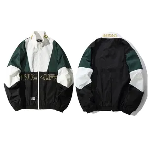 "4LIFE" Veste coupe vent Rouge streetwear - URB1™