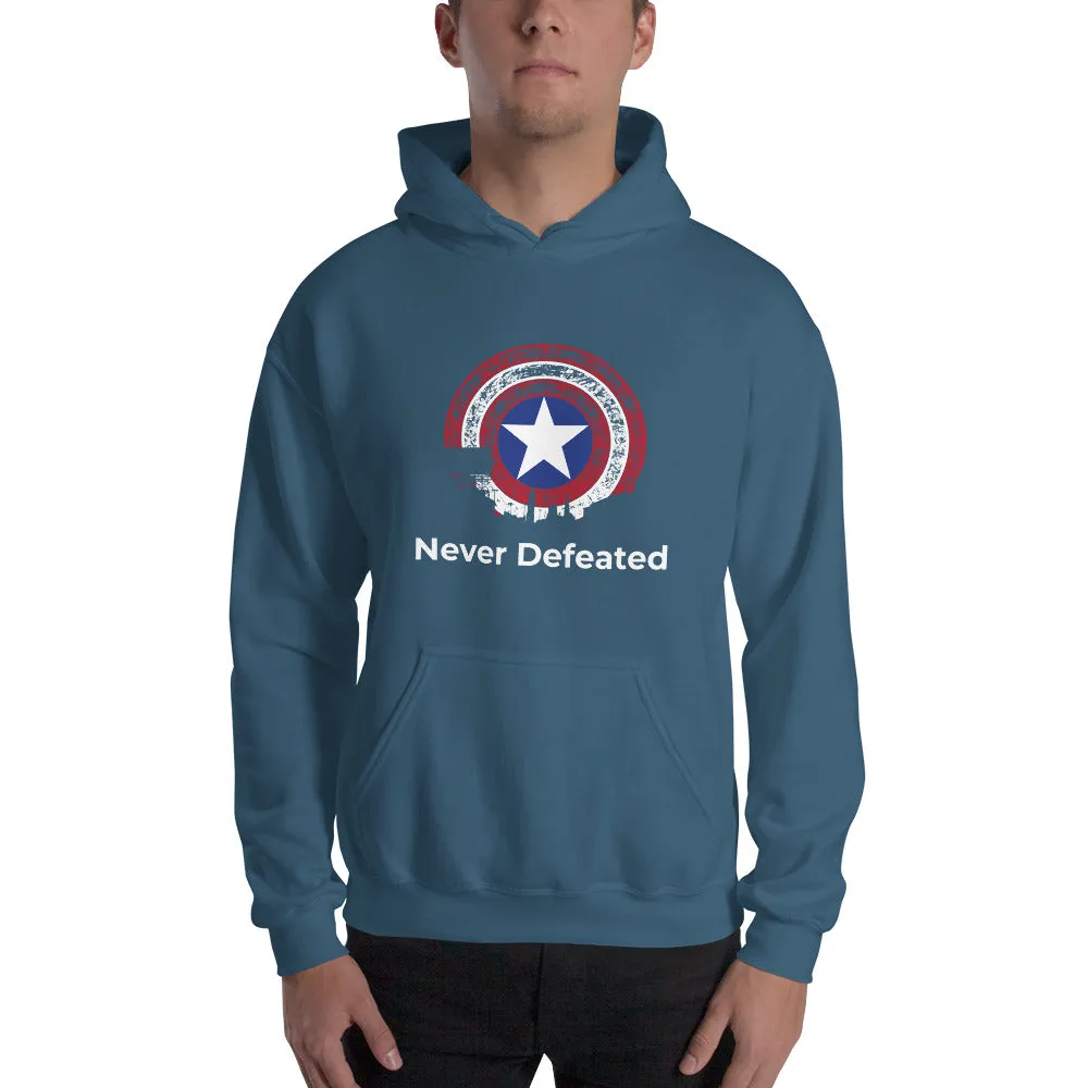 "Never Defeated" hoodie