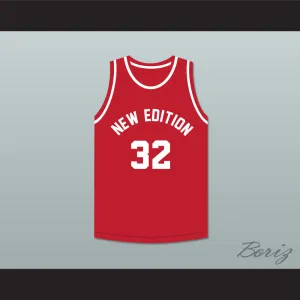 Ralph Tresvant 32 New Edition Red Basketball Jersey