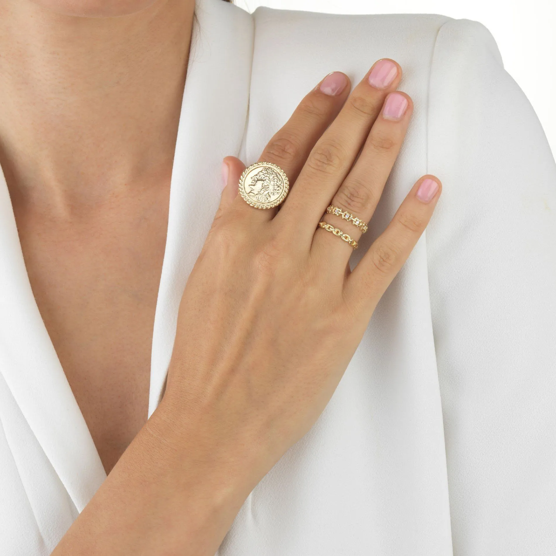 Rectangle Chain Ring