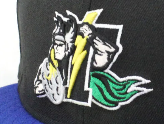 Retro Trenton Thunder New Era 59Fifty Fitted Hat (Jordan Laney 14 Gray Under Brim)