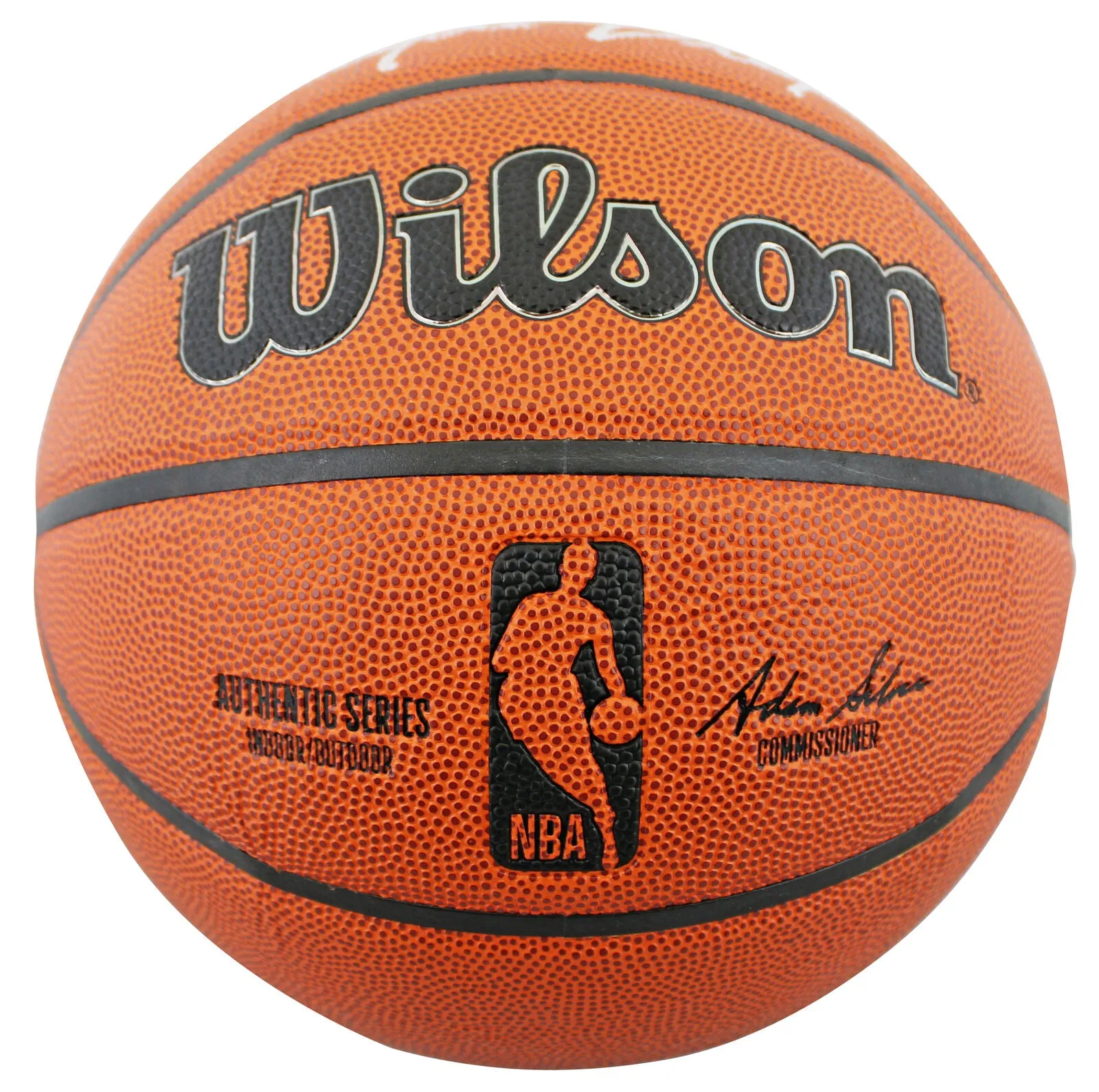 Rockets Clyde Drexler Authentic Signed Wilson Basketball BAS Witnessed