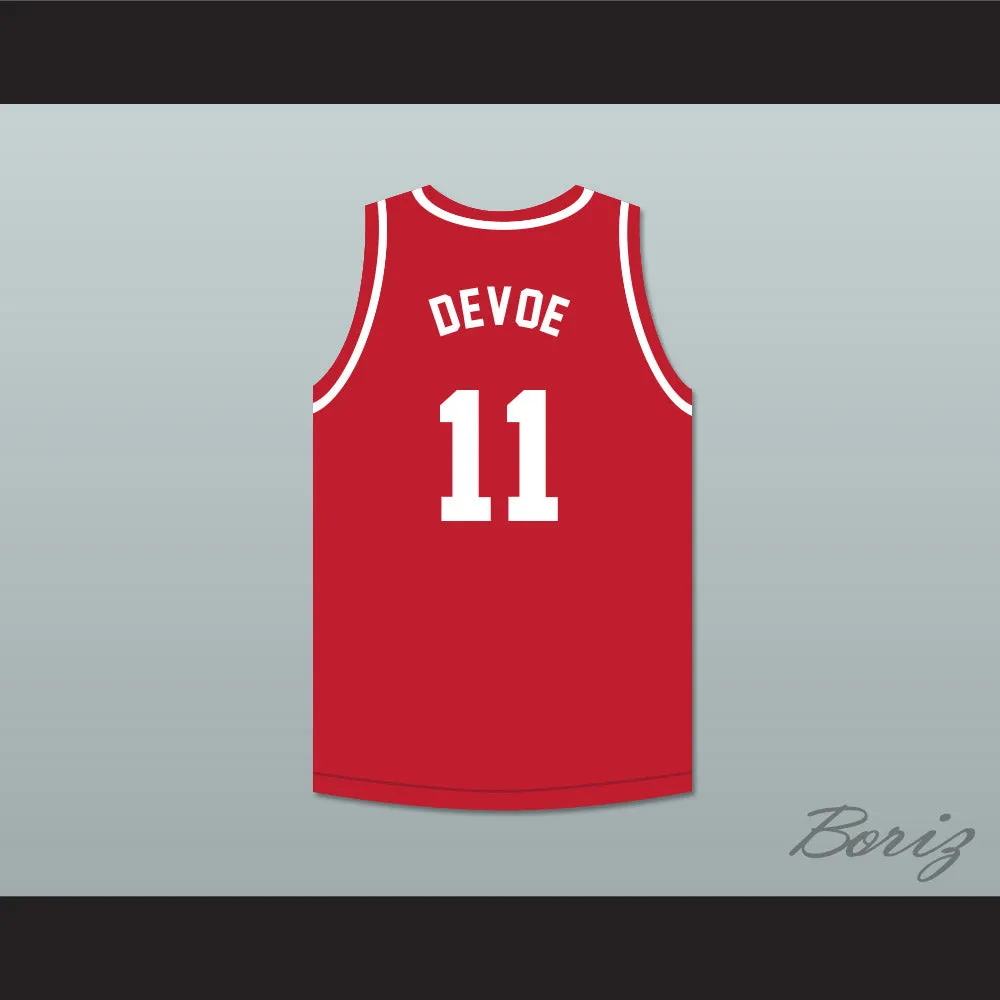 Ronnie DeVoe 11 New Edition Red Basketball Jersey