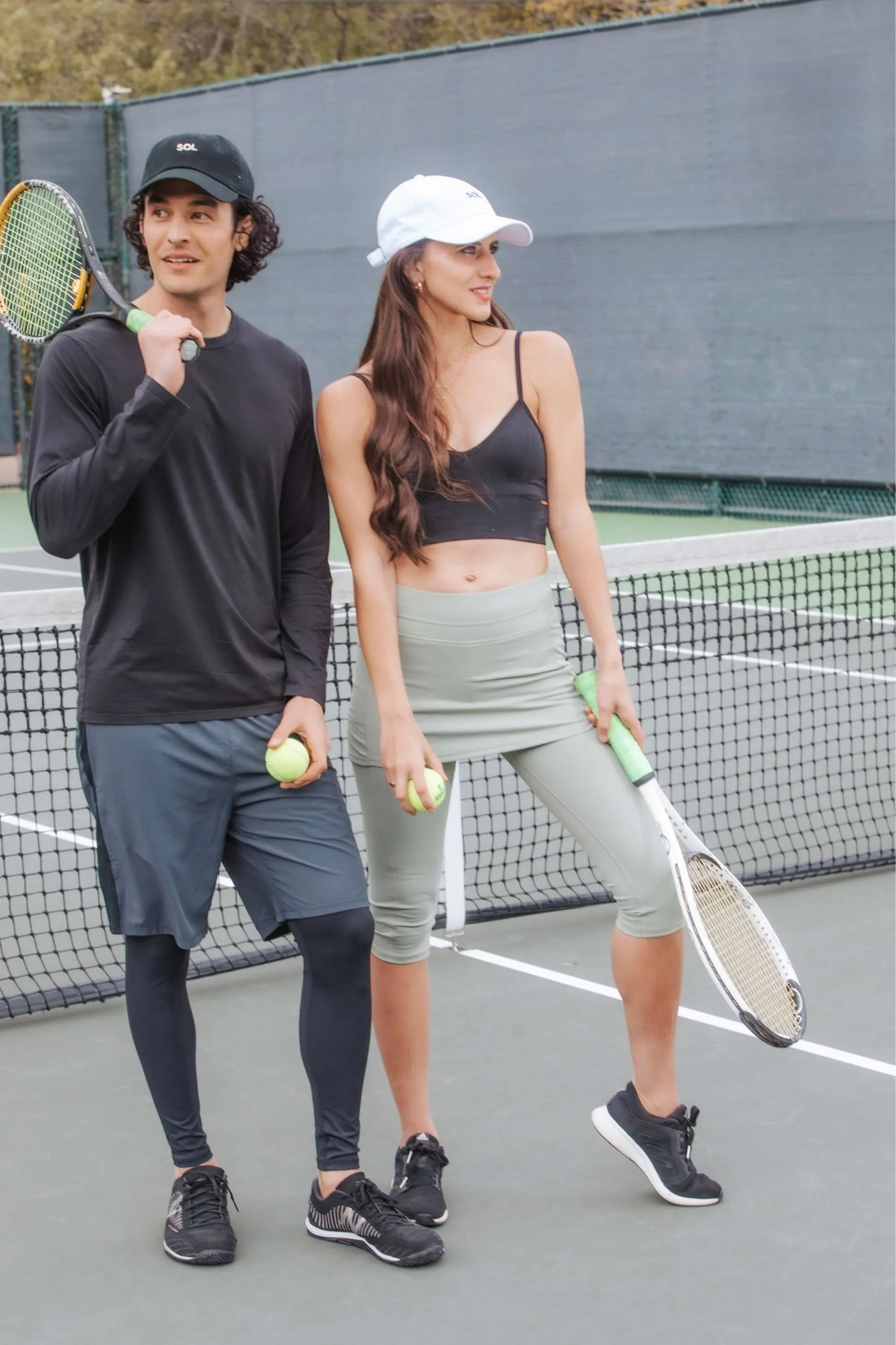 Sage Skirted Capris Leggings