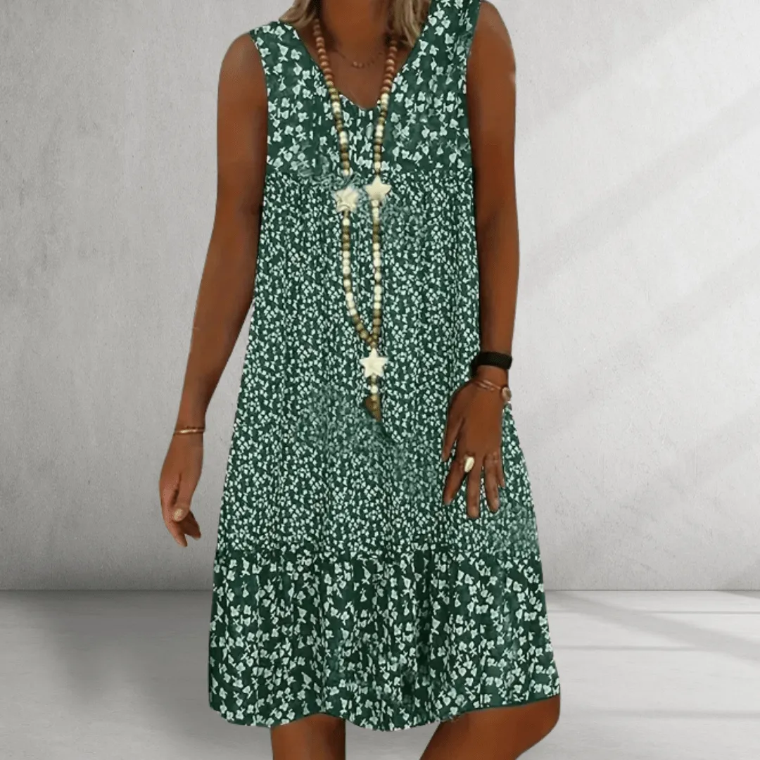 Sleeveless Dress – Floral Print – Relaxed Boho Summer Style
