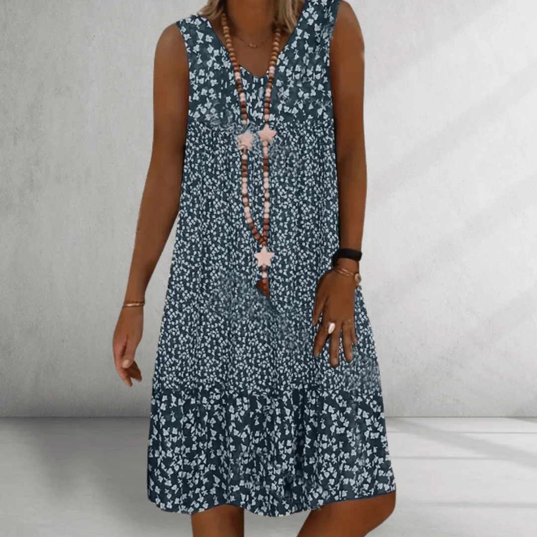 Sleeveless Dress – Floral Print – Relaxed Boho Summer Style