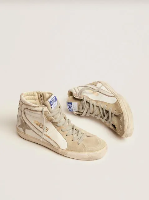 Slide Sneakers - White & Ice