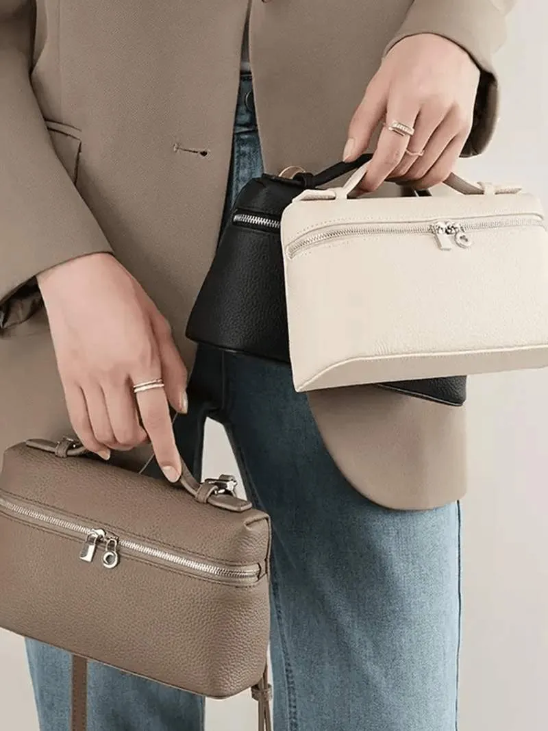 Structured Top Handle Handbag