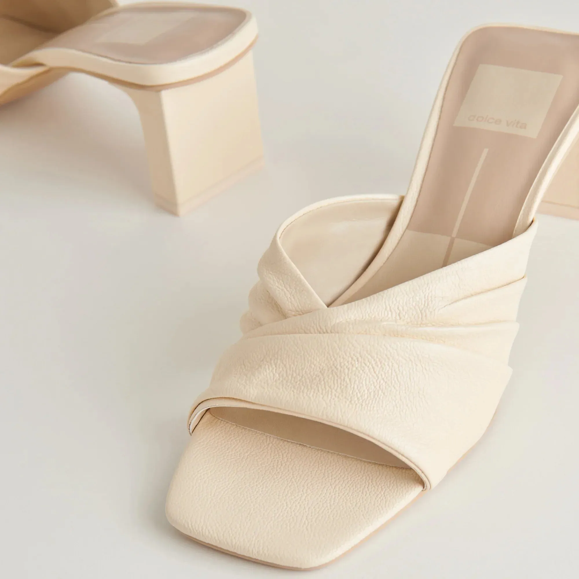 The Carlan Heels by Dolce Vita - Bone Leather