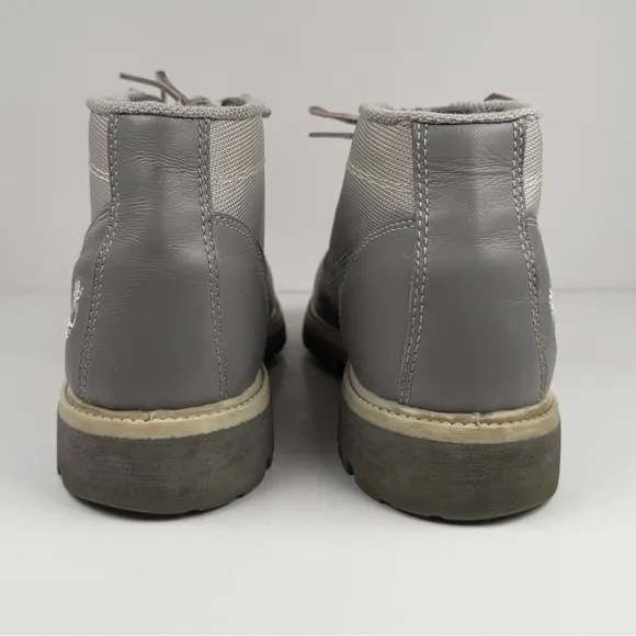 Timberland Boots Gray Silver Leather Lace Up Style 28008 7740 Mens Size 10M