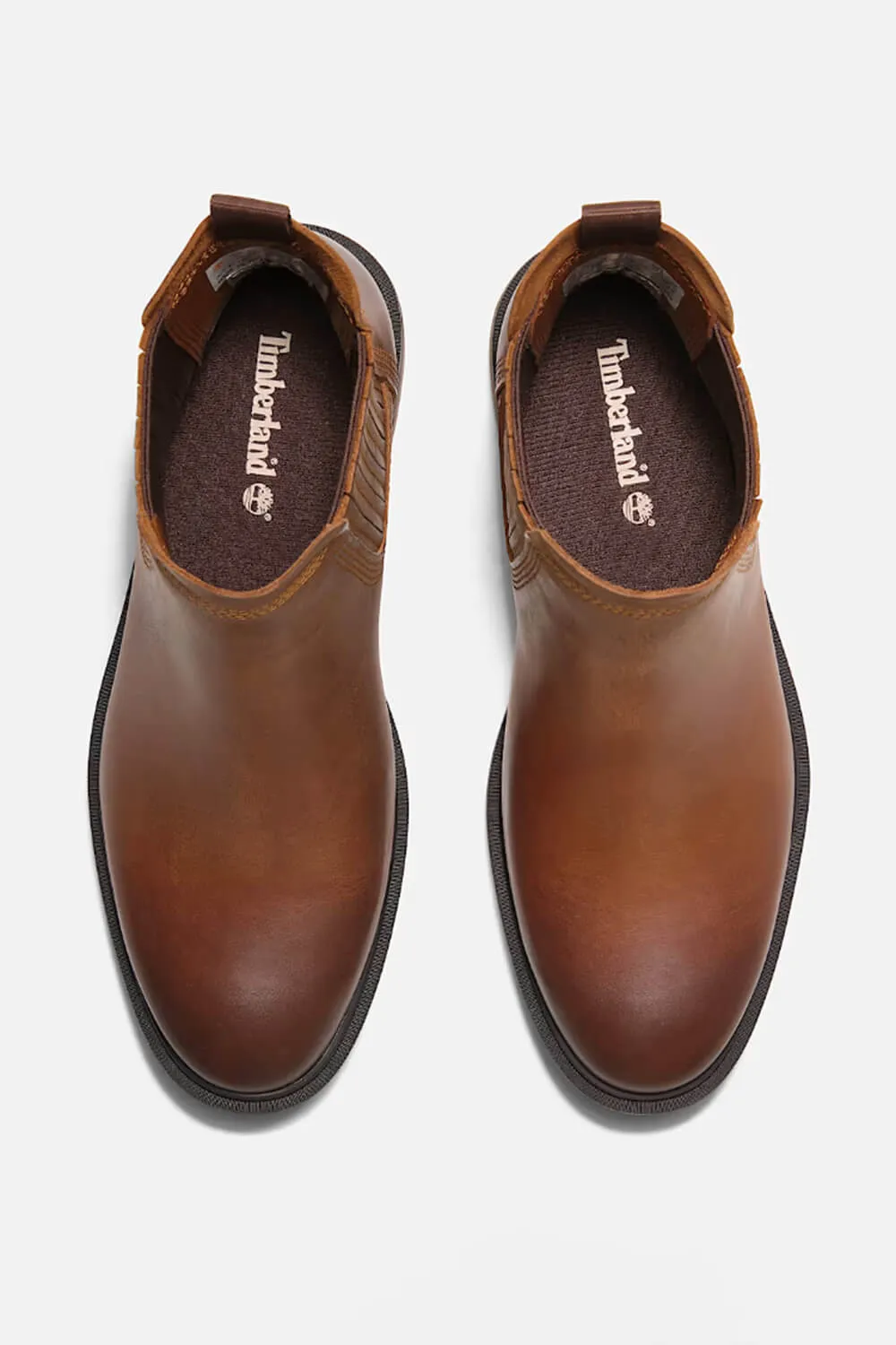 Timberland Brimfield Mid Chelsea Booties for Women in Brown Full-Grain | TB0A2PBBEM4
