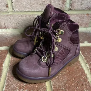 Timberland Burgundy / Purple Girl Toddler Size 10 Boots