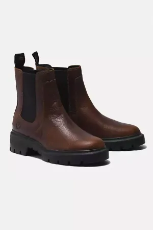 Timberland Cortina Valley Chelsea Booties for Women in Dark Brown | TB0A5WW4931