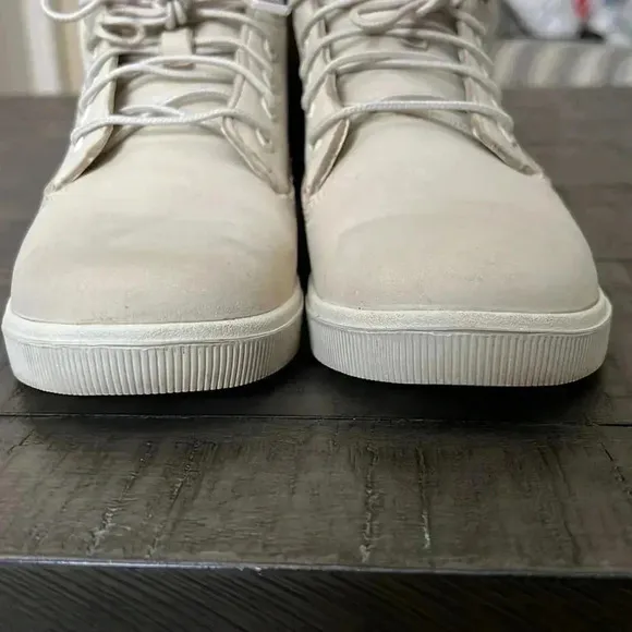 Timberland Girls Boots Off White Cream Lace Up