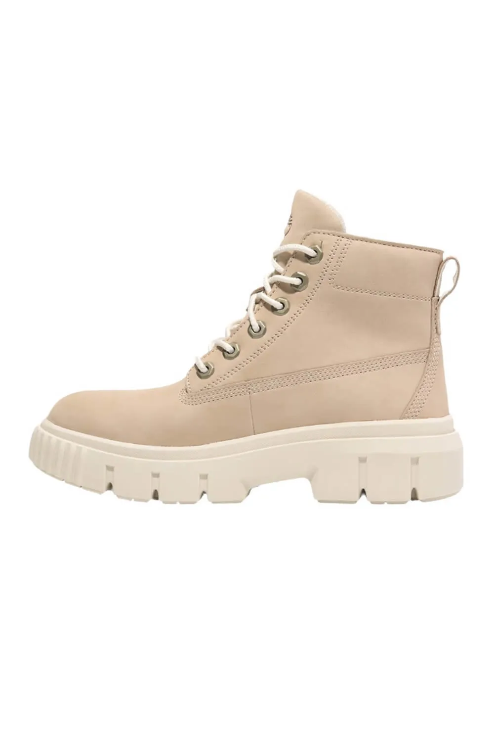Timberland Greyfield Mid Lace Booties for Women in Lite Beige | TB0A2FT6EN7