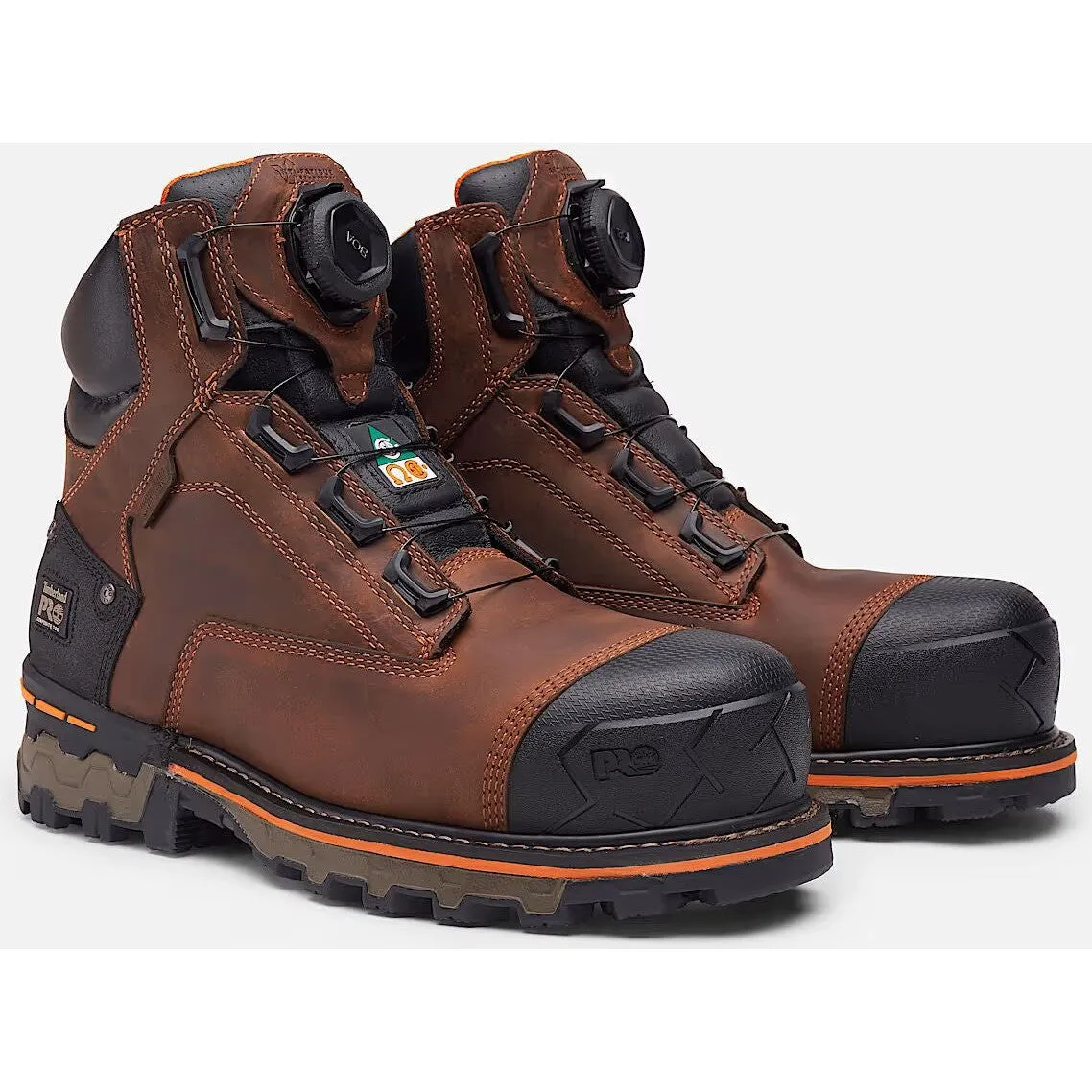Timberland Pro Men's BOA Boondock 6" Comp Toe WP Work Boot-Brown - TB0A66KYEM4