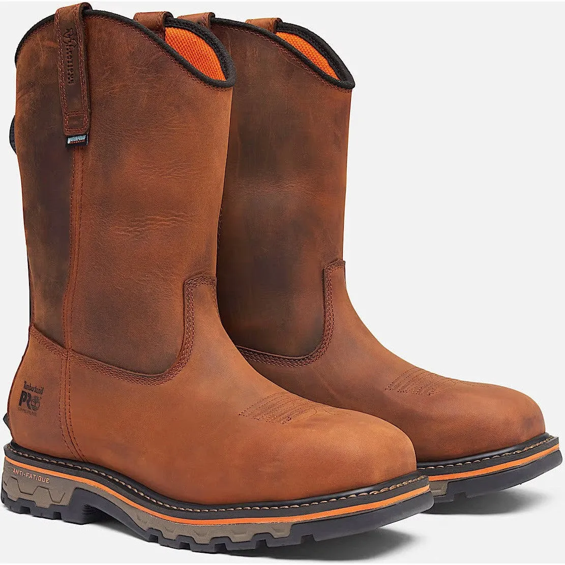 Timberland Pro Men's BOA True Grit WP Pull-On Work Boot -Brown- TB0A66JQEM4