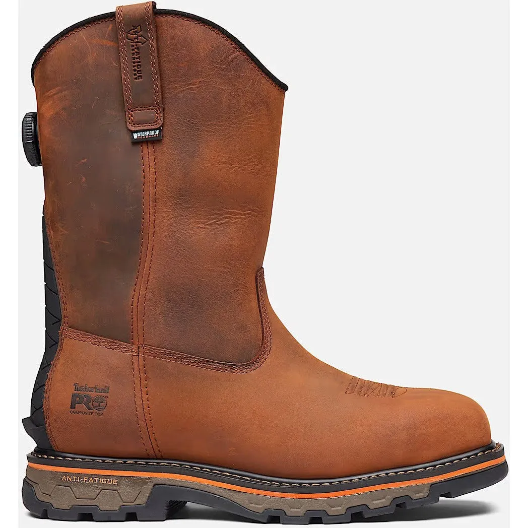 Timberland Pro Men's BOA True Grit WP Pull-On Work Boot -Brown- TB0A66JQEM4