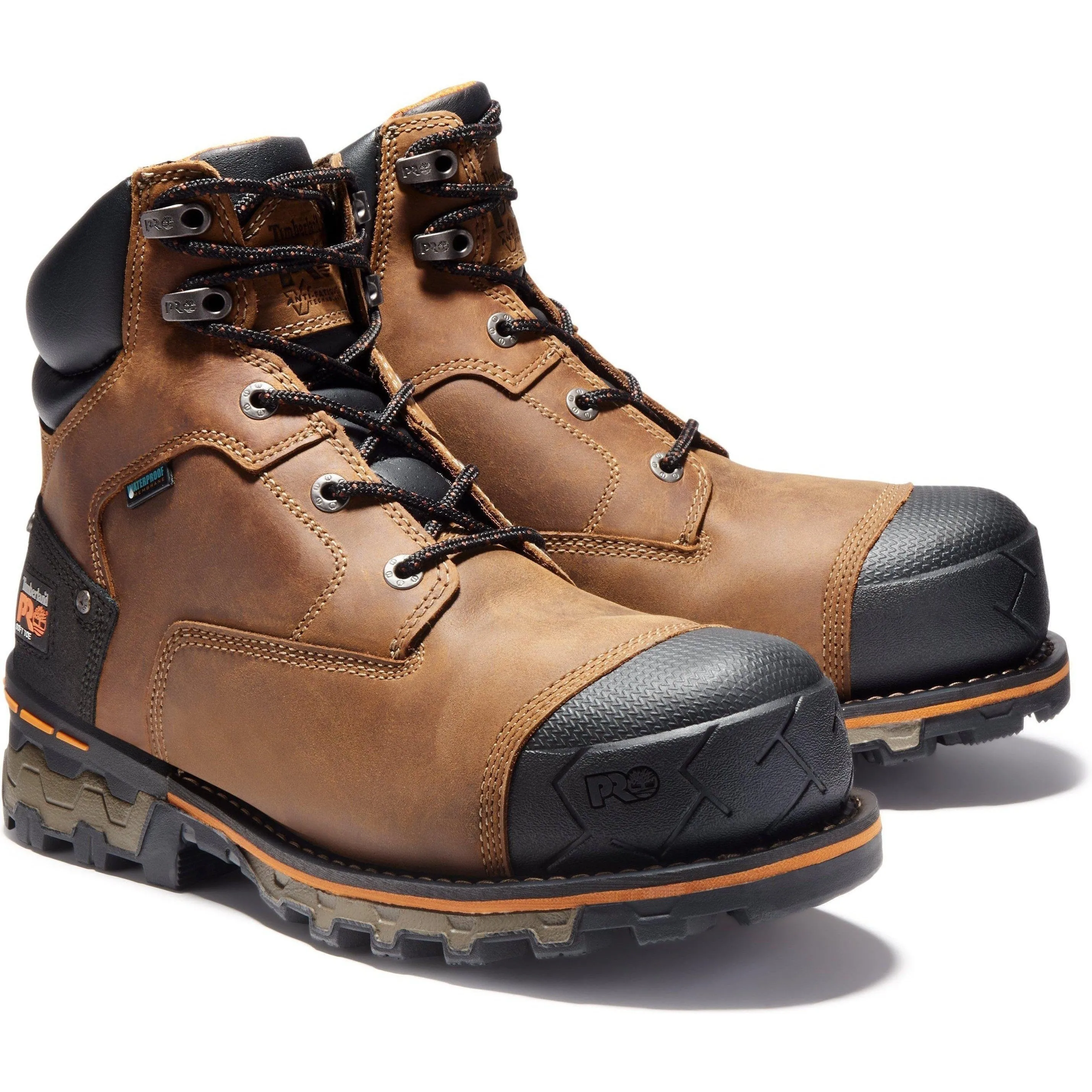 Timberland PRO Men's Boondock 6" Soft Toe Work Boot Brown TB192673214