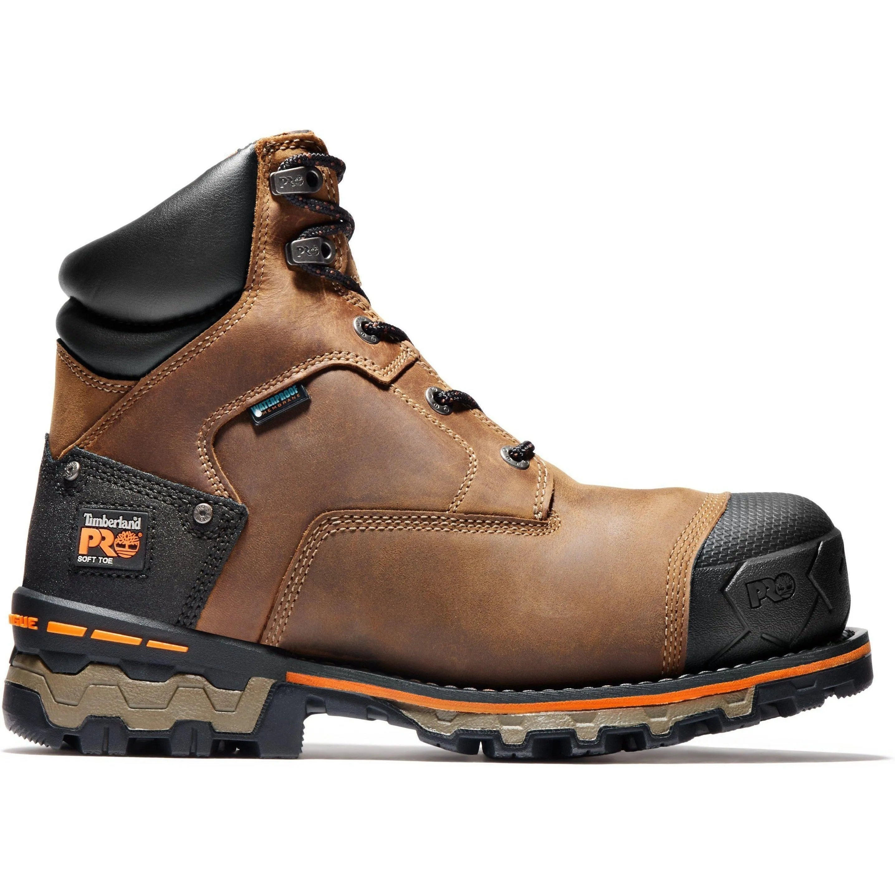 Timberland PRO Men's Boondock 6" Soft Toe Work Boot Brown TB192673214