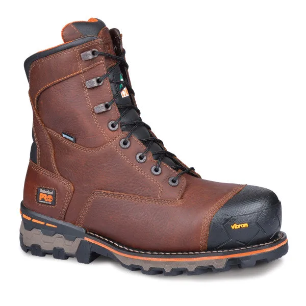 Timberland Pro Men's Boondock 8" Comp Toe WP Work Boot -Brown- TB189646214