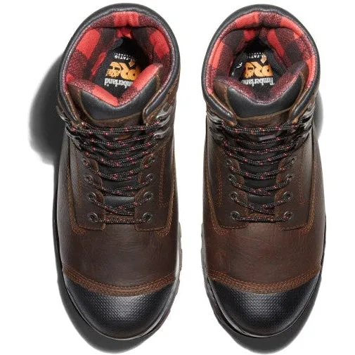 Timberland Pro Men's Boondock 8" Comp Toe WP Work Boot -Brown- TB1A128P214