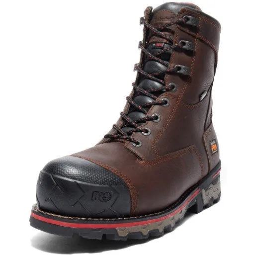 Timberland Pro Men's Boondock 8" Comp Toe WP Work Boot -Brown- TB1A128P214