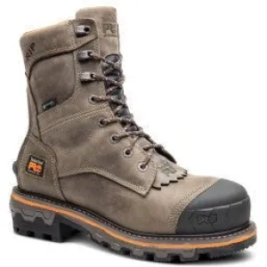Timberland Pro Men's Boondock Logger Comp Toe WP Work Boot- Brown- TB1A29G9214