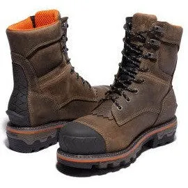 Timberland Pro Men's Boondock Logger Comp Toe WP Work Boot- Brown- TB1A29G9214